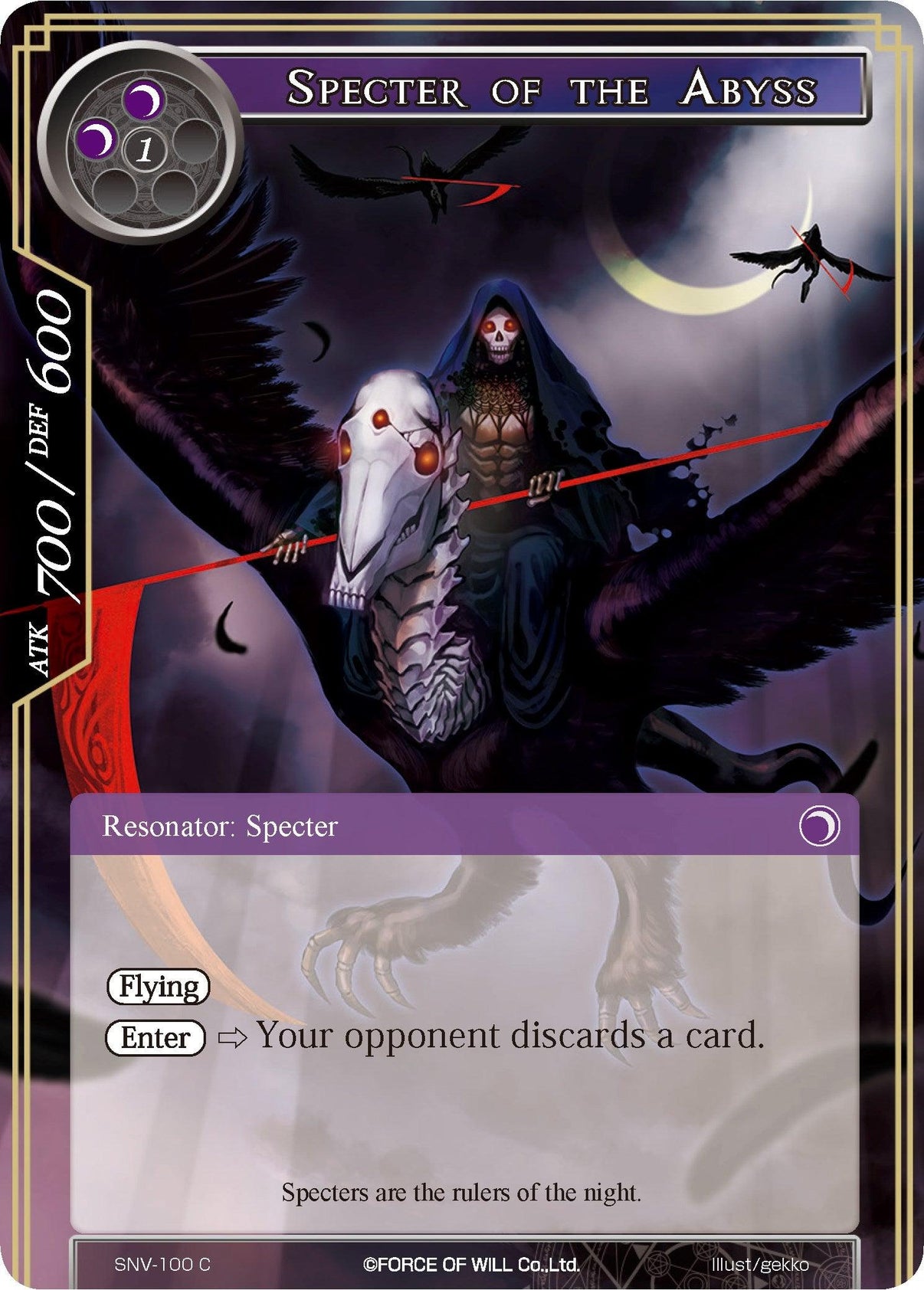 Specter of the Abyss (SNV-100) [The Strangers of New Valhalla] - POKÉ JEUX