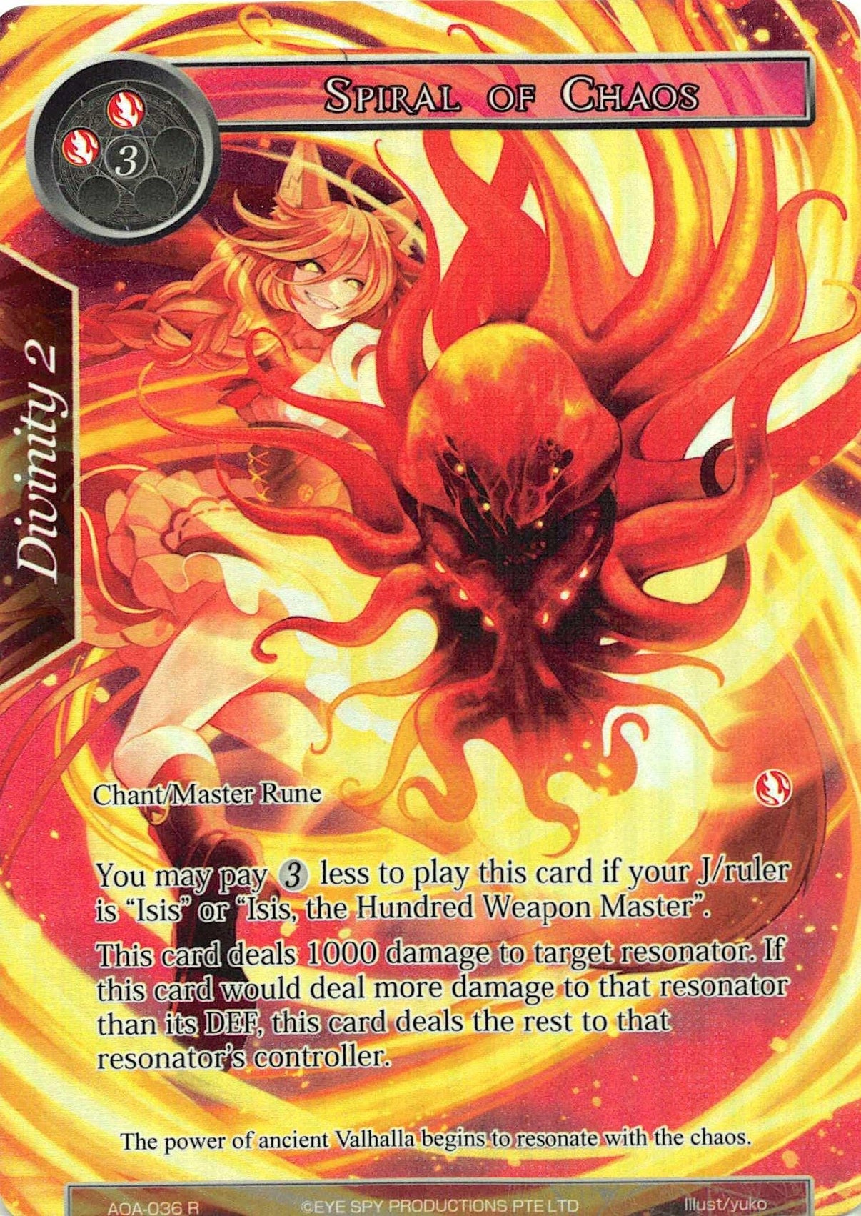 Spiral of Chaos (Full Art) (AOA-036) [Awakening of the Ancients] - POKÉ JEUX