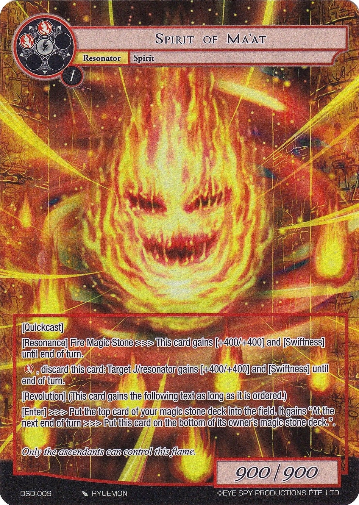 Spirit of Ma'at (Full Art) (DSD-009) [Starter Deck: Tales] - POKÉ JEUX