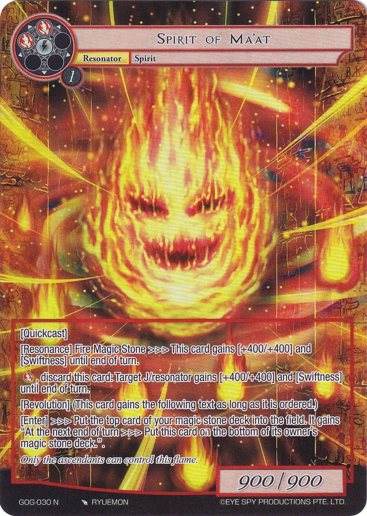 Spirit of Ma'at (Full Art) (GOG-030) [Game of Gods] - POKÉ JEUX