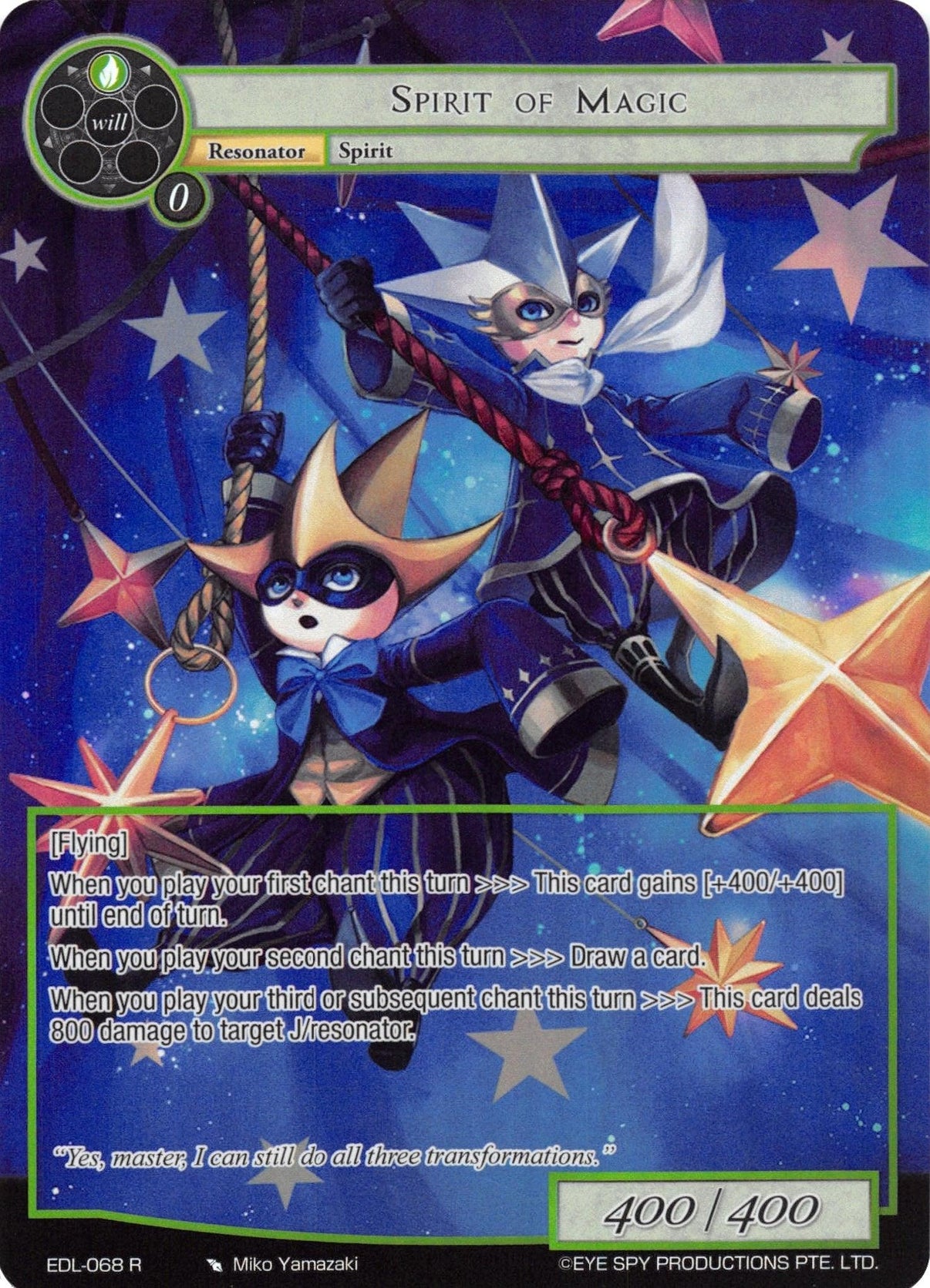 Spirit of Magic (Full Art) (EDL-068) [The Epic of the Dragon Lord] - POKÉ JEUX