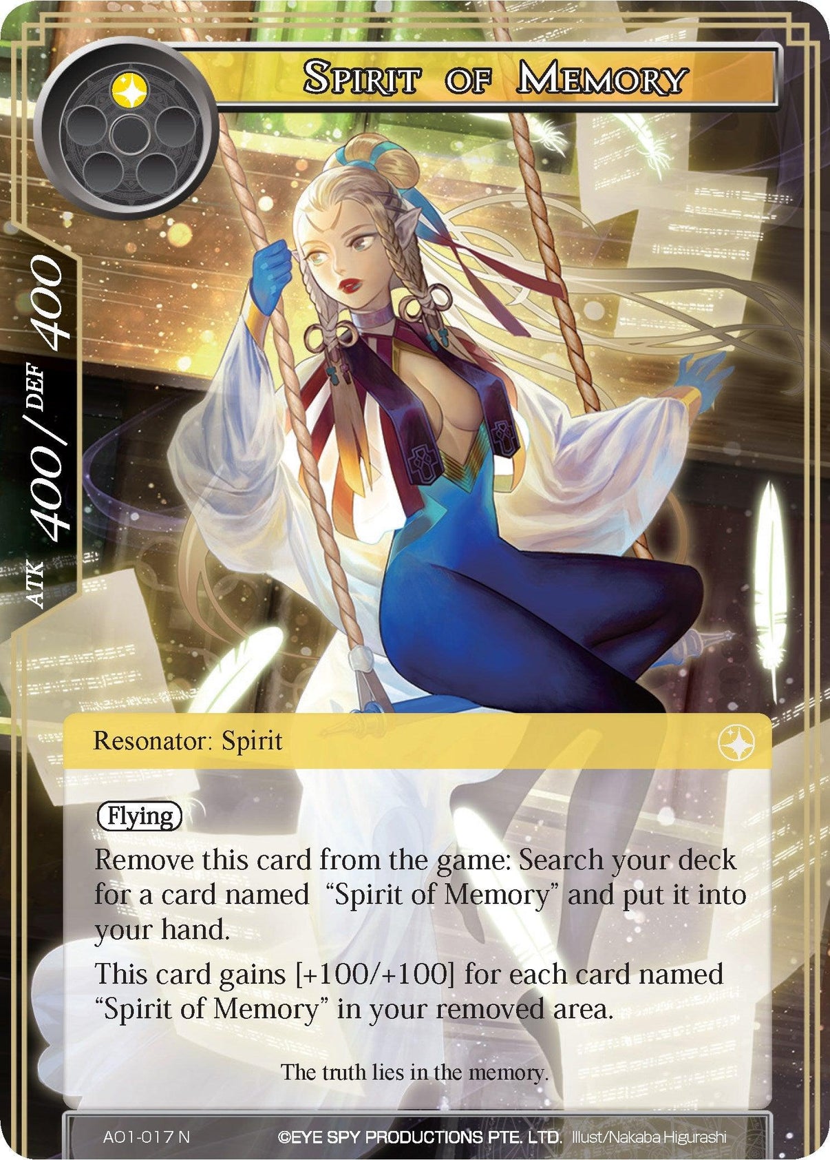 Spirit of Memory (AO1-017) [Alice Origin] - POKÉ JEUX