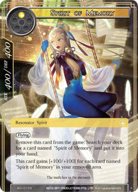 Spirit of Memory (AO1-017) [Alice Origin] - POKÉ JEUX