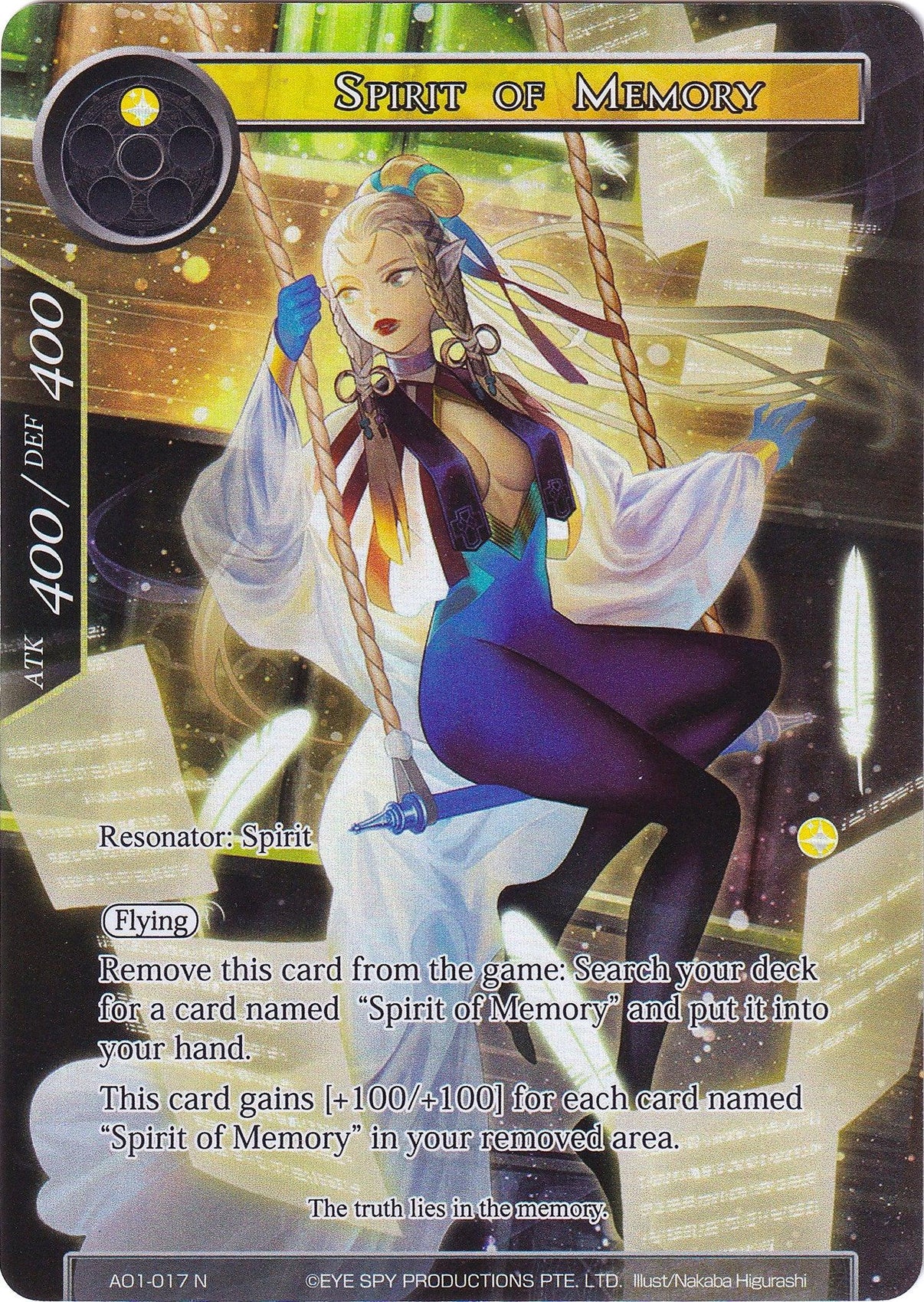 Spirit of Memory (Full Art) (AO1-017) [Alice Origin] - POKÉ JEUX