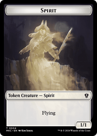 Spirit // Phyrexian Germ Double-Sided Token [Murders at Karlov Manor Commander Tokens] - POKÉ JEUX