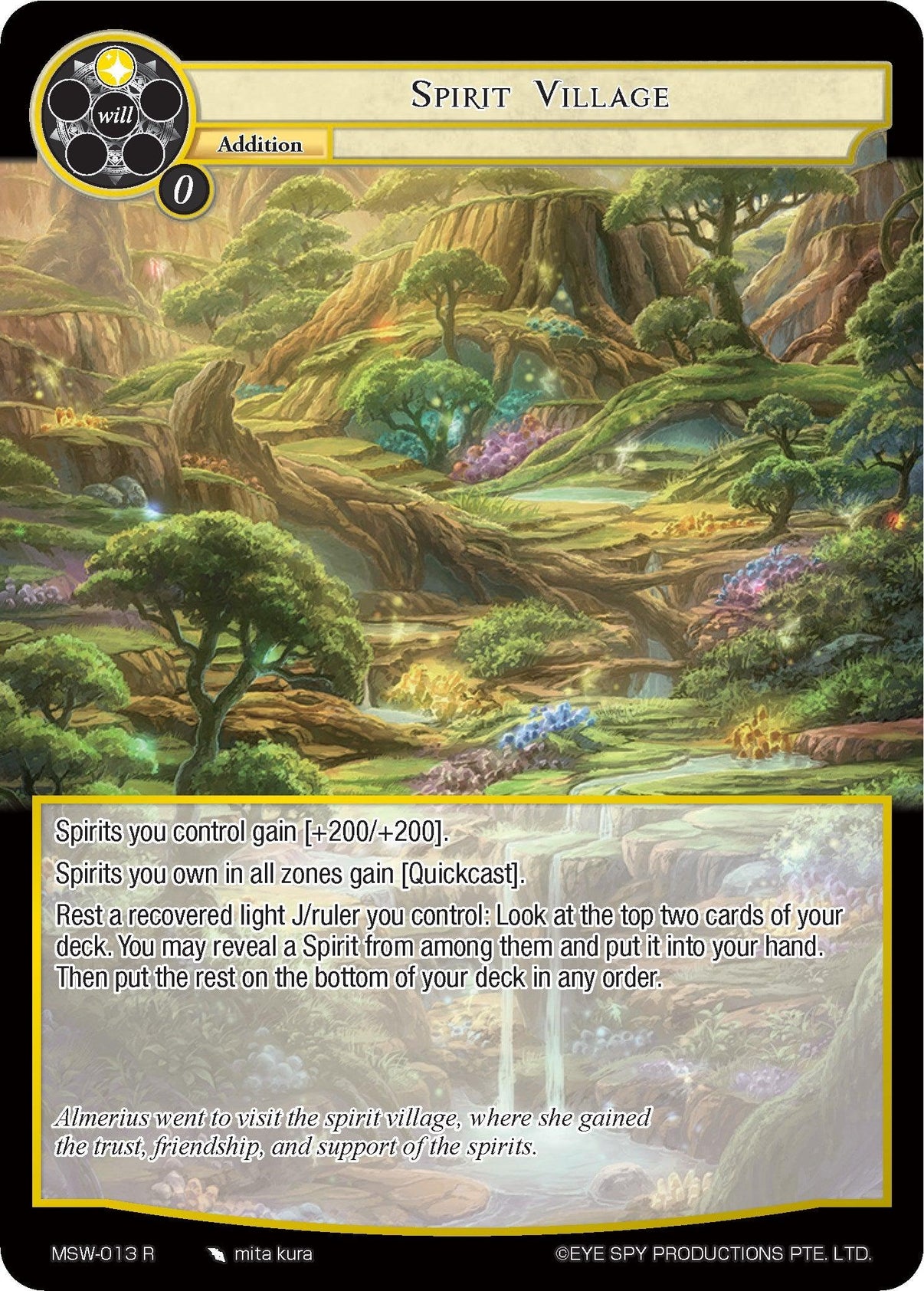 Spirit Village (MSW-013) [The Magic Stone War - Zero] - POKÉ JEUX