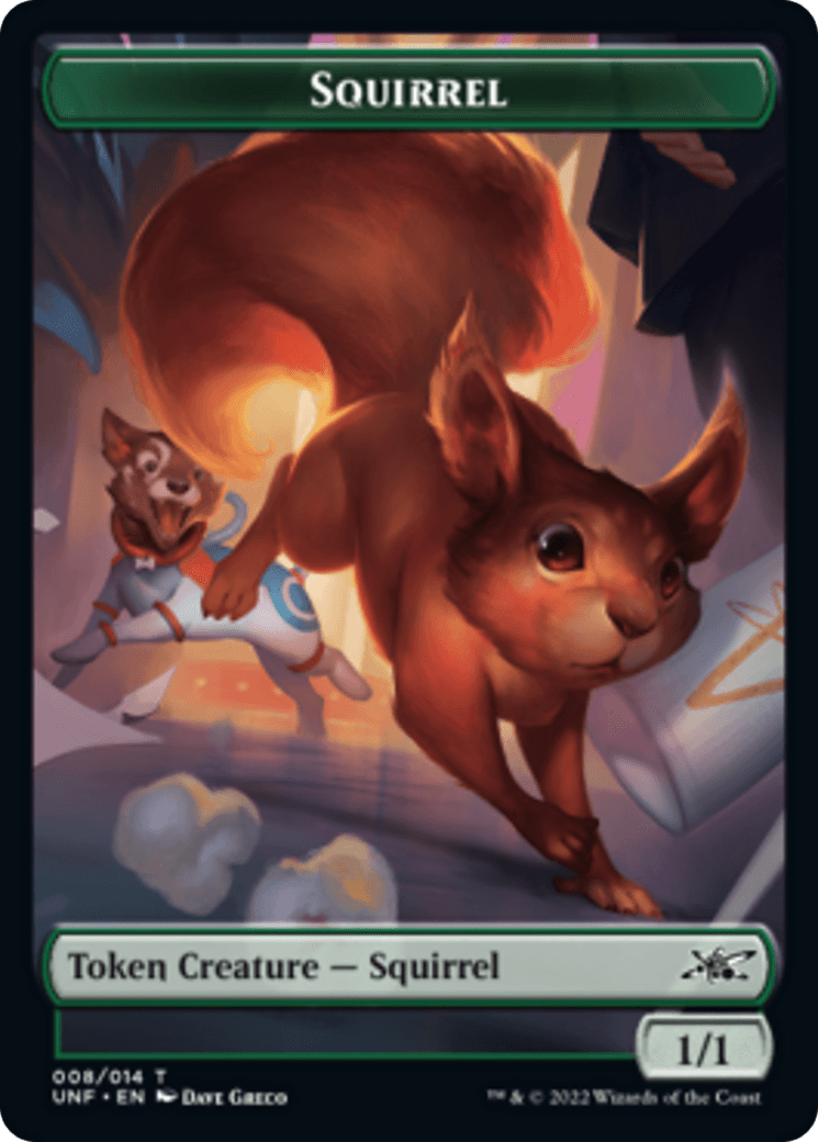 Squirrel // Treasure (012) Double-Sided Token [Unfinity Tokens] - POKÉ JEUX