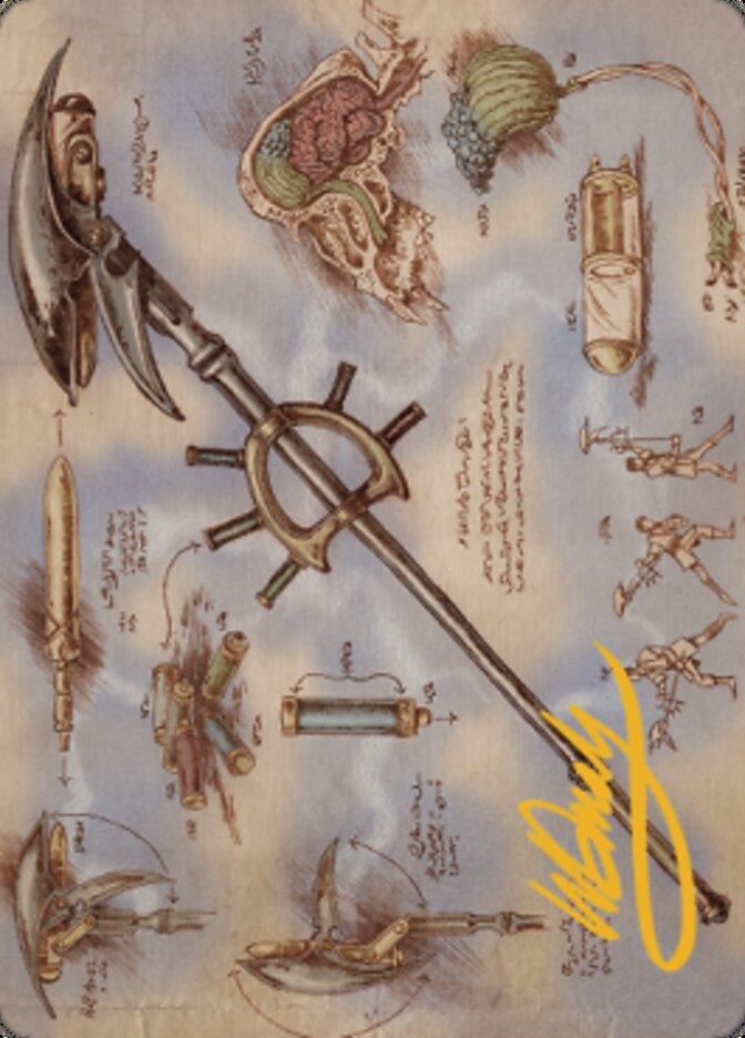 Staff of Domination Art Card (Gold-Stamped Signature) [The Brothers' War Art Series] - POKÉ JEUX