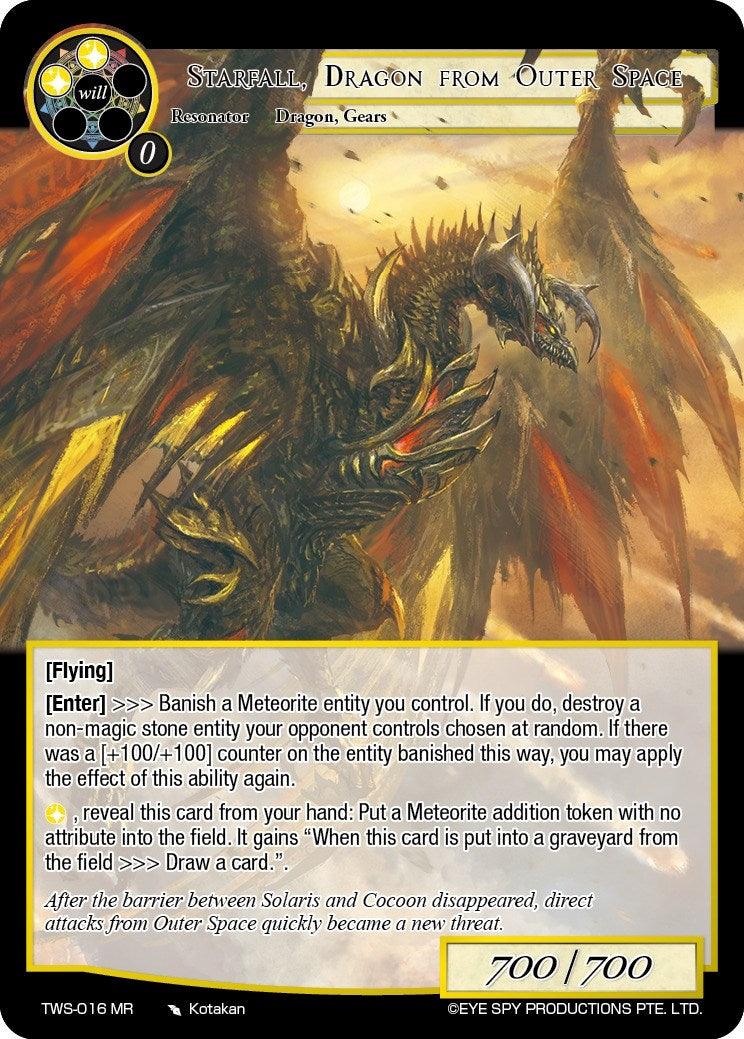 Starfall, Dragon from Outer Space (TWS-016 MR) [The War of the Suns] - POKÉ JEUX