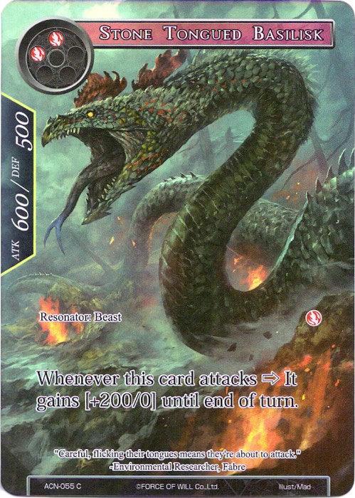 Stone Tongued Basilisk (Full Art) (ACN-055) [Ancient Nights] - POKÉ JEUX