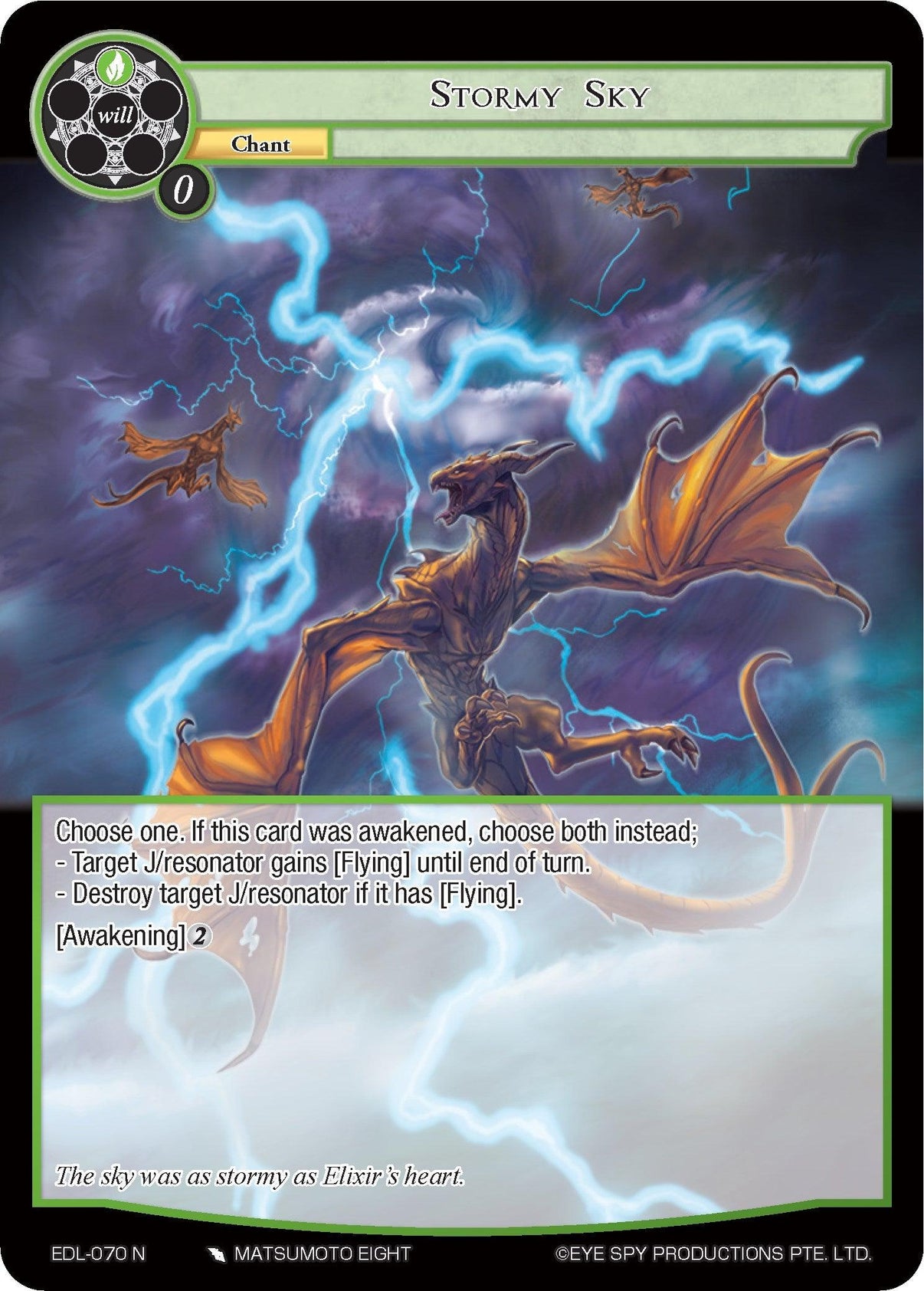 Stormy Sky (EDL-070) [The Epic of the Dragon Lord] - POKÉ JEUX