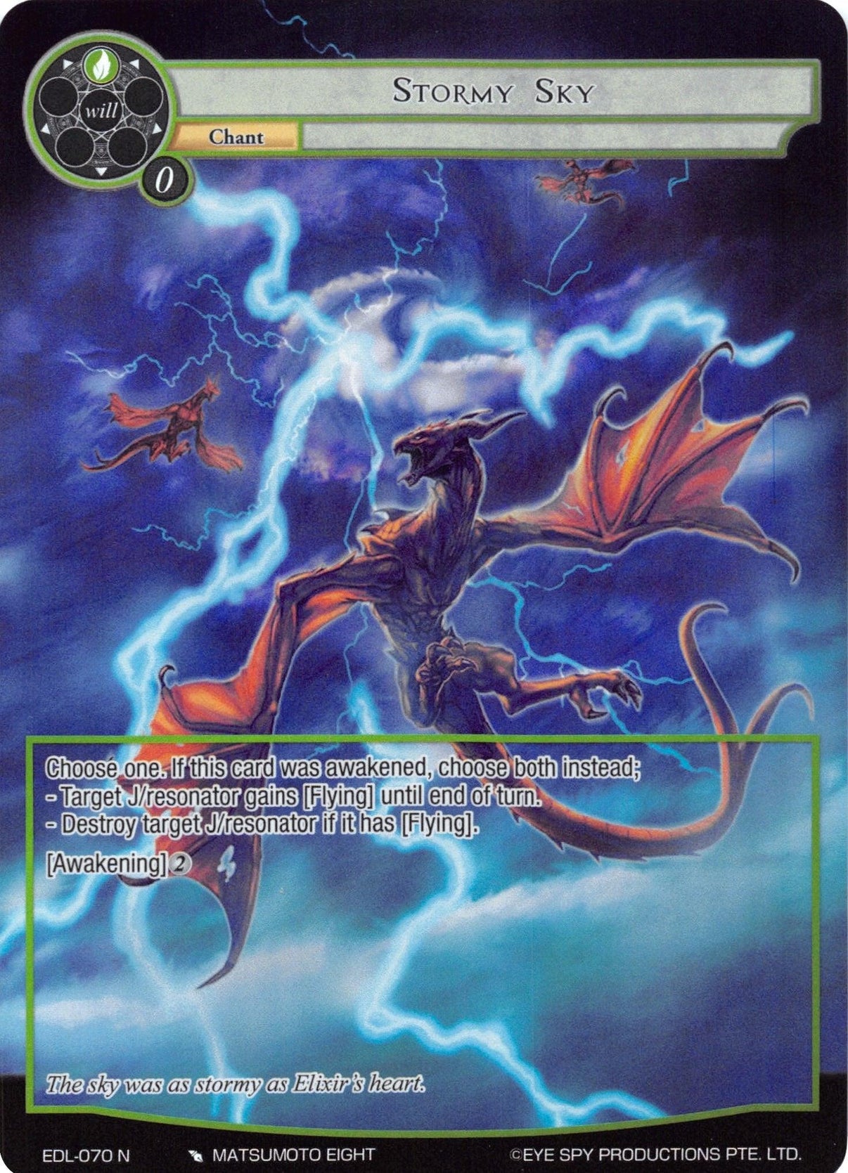 Stormy Sky (Full Art) (EDL-070) [The Epic of the Dragon Lord] - POKÉ JEUX