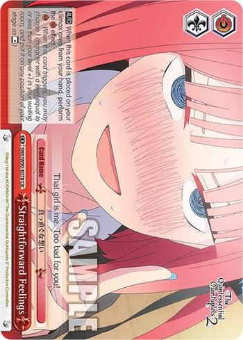 Straightforward Feelings (5HY/W90-E078 CR) [The Quintessential Quintuplets 2] - POKÉ JEUX