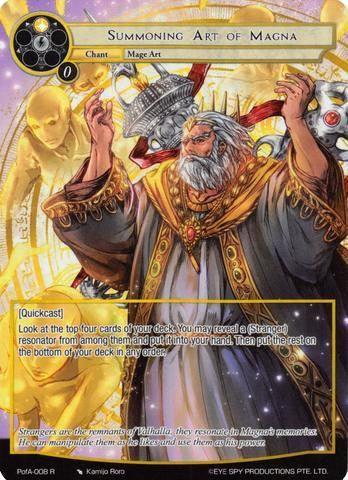 Summoning Art of Magna (Full Art) (PofA-008) [Alice Origin IV: Prologue of Attoractia] - POKÉ JEUX