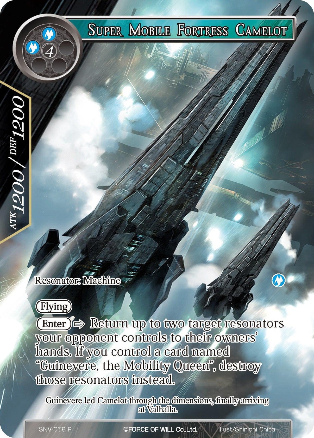 Super Mobile Fortress Camelot (Full Art) (SNV-058) [The Strangers of New Valhalla] - POKÉ JEUX