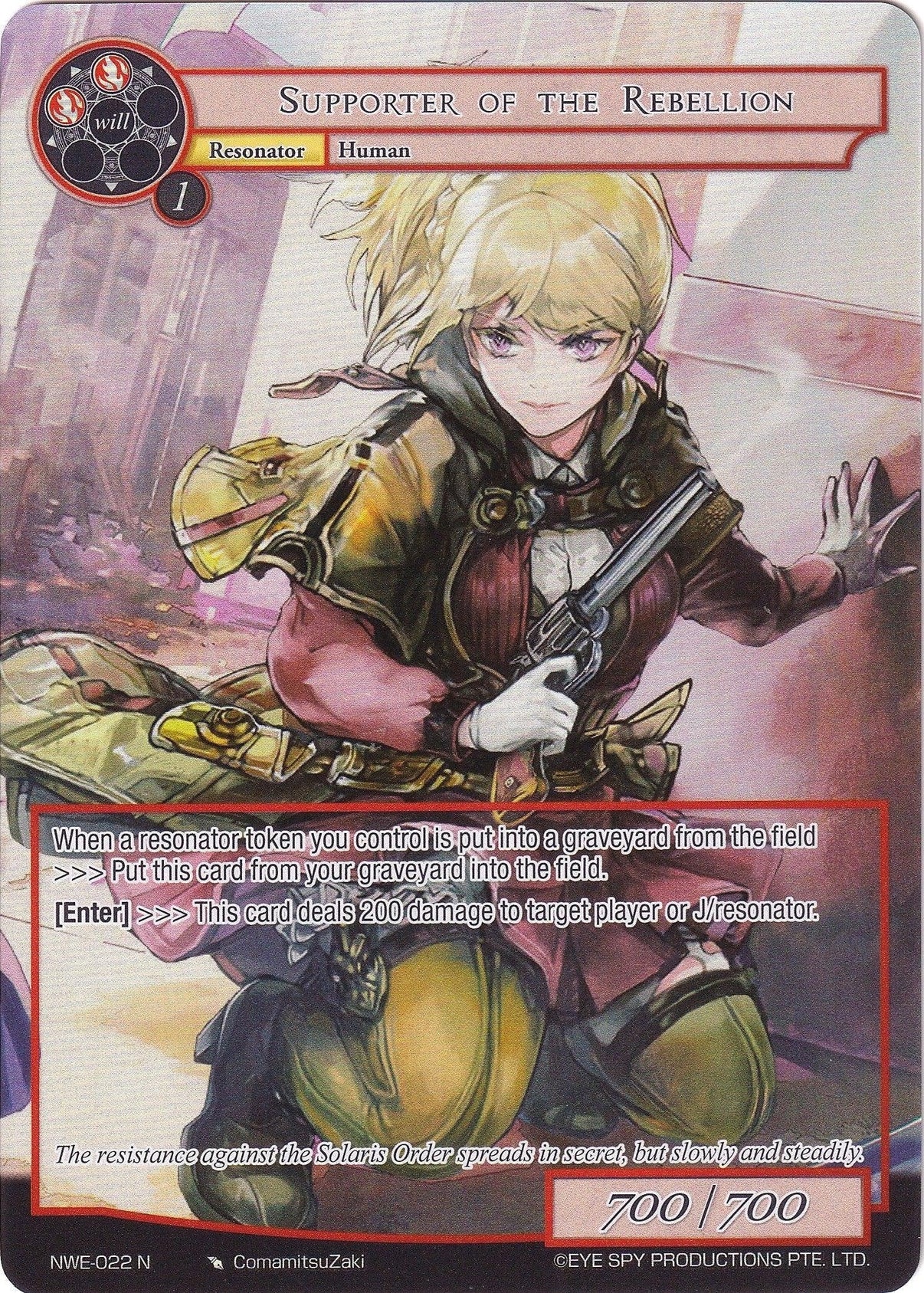 Supporter of the Rebellion (Full Art) (NWE-022 N) [A New World Emerges] - POKÉ JEUX