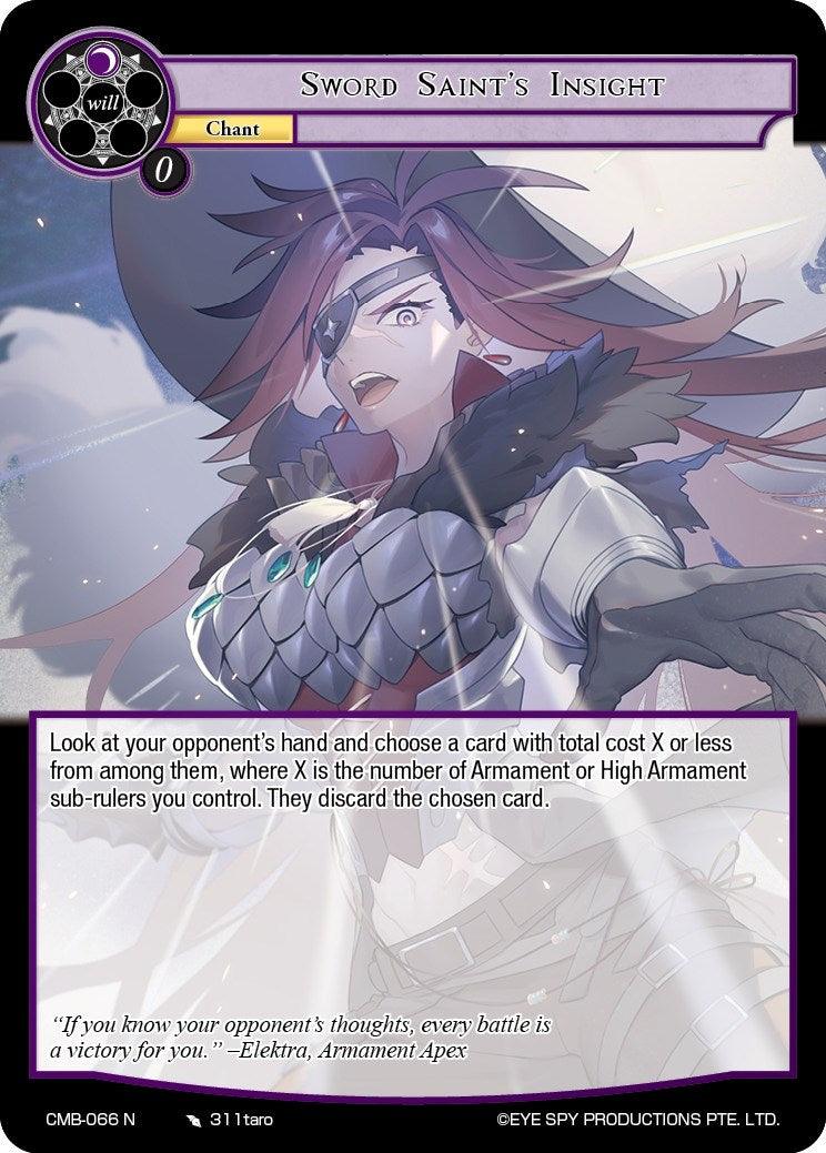 Sword Saint's Insight (CMB-066 N) [Crimson Moon's Battleground] - POKÉ JEUX