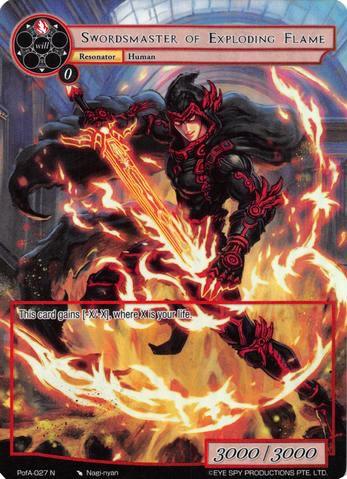 Swordsmaster of Exploding Flame (Full Art) (PofA-027) [Alice Origin IV: Prologue of Attoractia] - POKÉ JEUX
