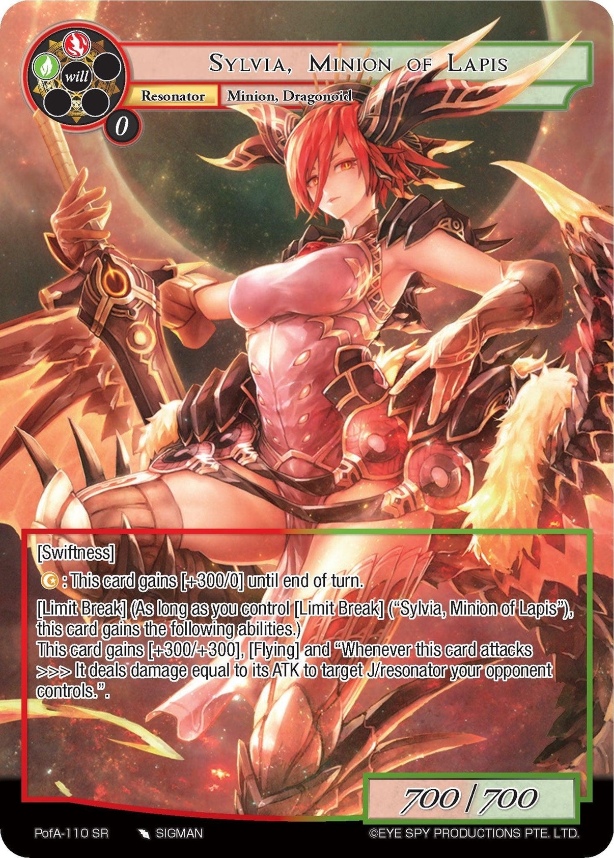 Sylvia, Minion of Lapis (Full Art) (PofA-110) [Alice Origin IV: Prologue of Attoractia] - POKÉ JEUX