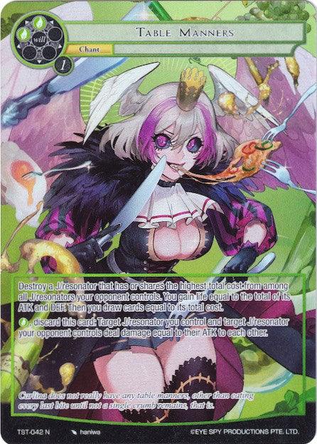 Table Manners (Full Art) (TST-042) [The Seventh] - POKÉ JEUX