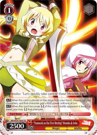 "Teamwork on Our First Meeting" Momoko & Iroha (MR/W59-TE04 TD) [Magia Record: Puella Magi Madoka Magica [Side Story] (Mobile)] - POKÉ JEUX