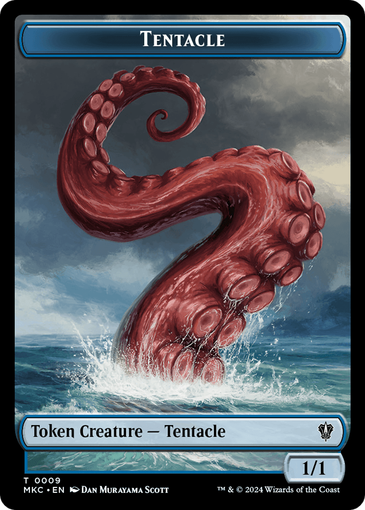 Tentacle // Koma's Coil Double-Sided Token [Murders at Karlov Manor Commander Tokens] - POKÉ JEUX