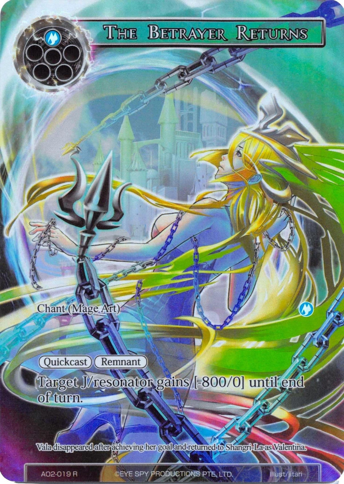 The Betrayer Returns (Full Art) (AO2-019) [Alice Origin II] - POKÉ JEUX