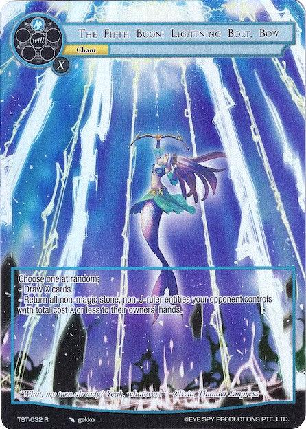 The Fifth Boon: Lightning Bolt, Bow (Full Art) (TST-032) [The Seventh] - POKÉ JEUX