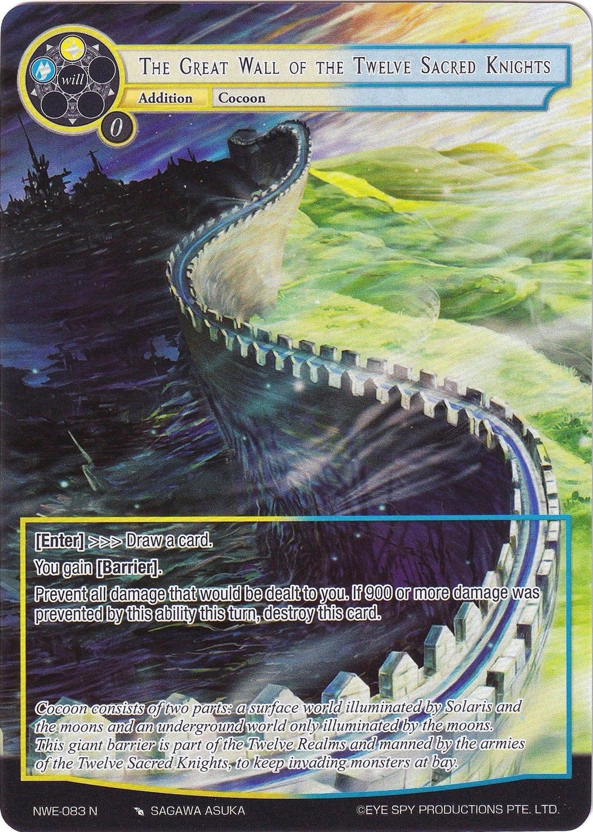 The Great Wall of the Twelve Sacred Knights (Full Art) (NWE-083 N) [A New World Emerges] - POKÉ JEUX