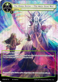 The Hidden History - "The Magic Stone War" (Full Art) (MSW-061) [The Magic Stone War - Zero] - POKÉ JEUX