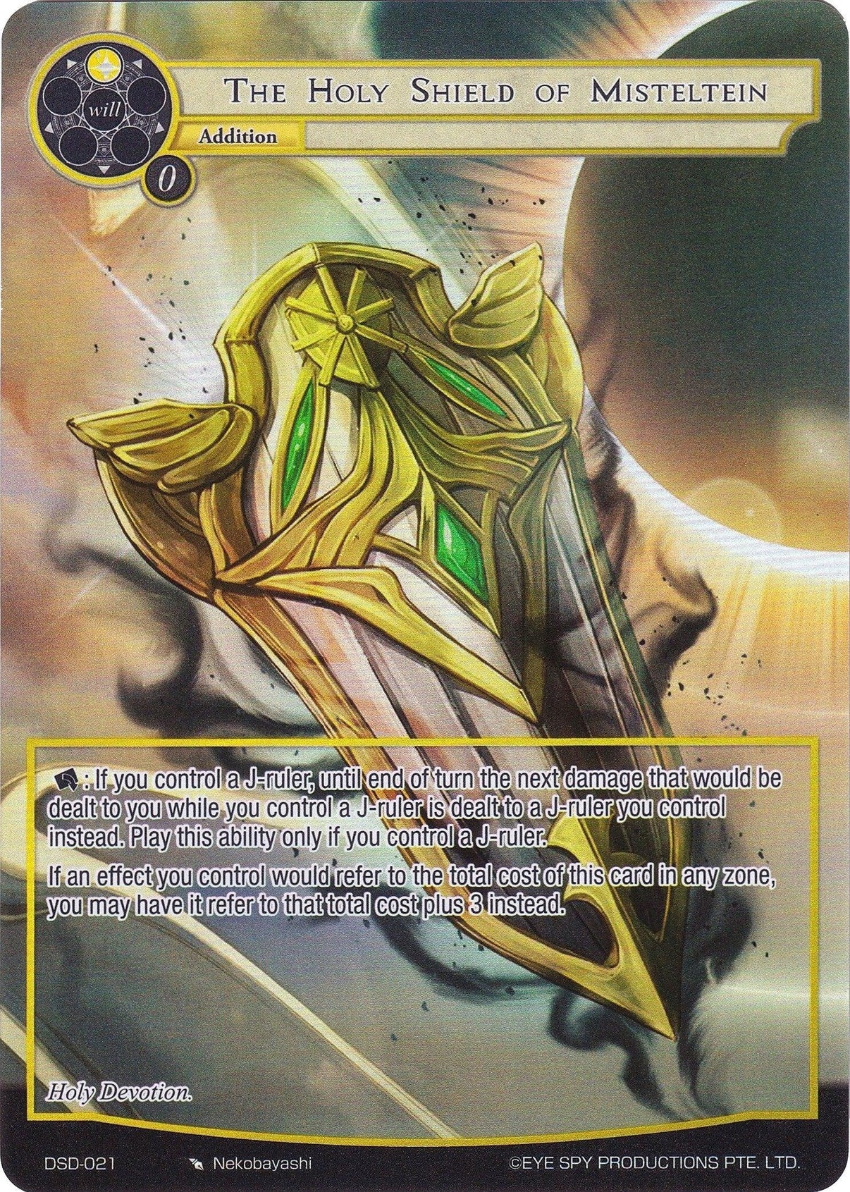 The Holy Shield of Misteltein (Full Art) (DSD-021) [Starter Deck: Villains] - POKÉ JEUX