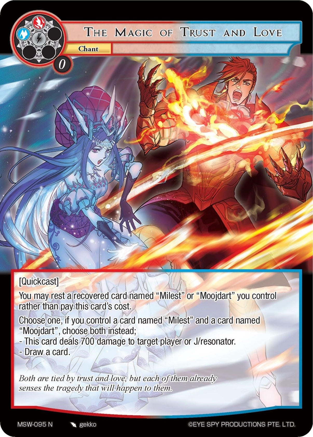 The Magic of Trust and Love (MSW-095) [The Magic Stone War - Zero] - POKÉ JEUX