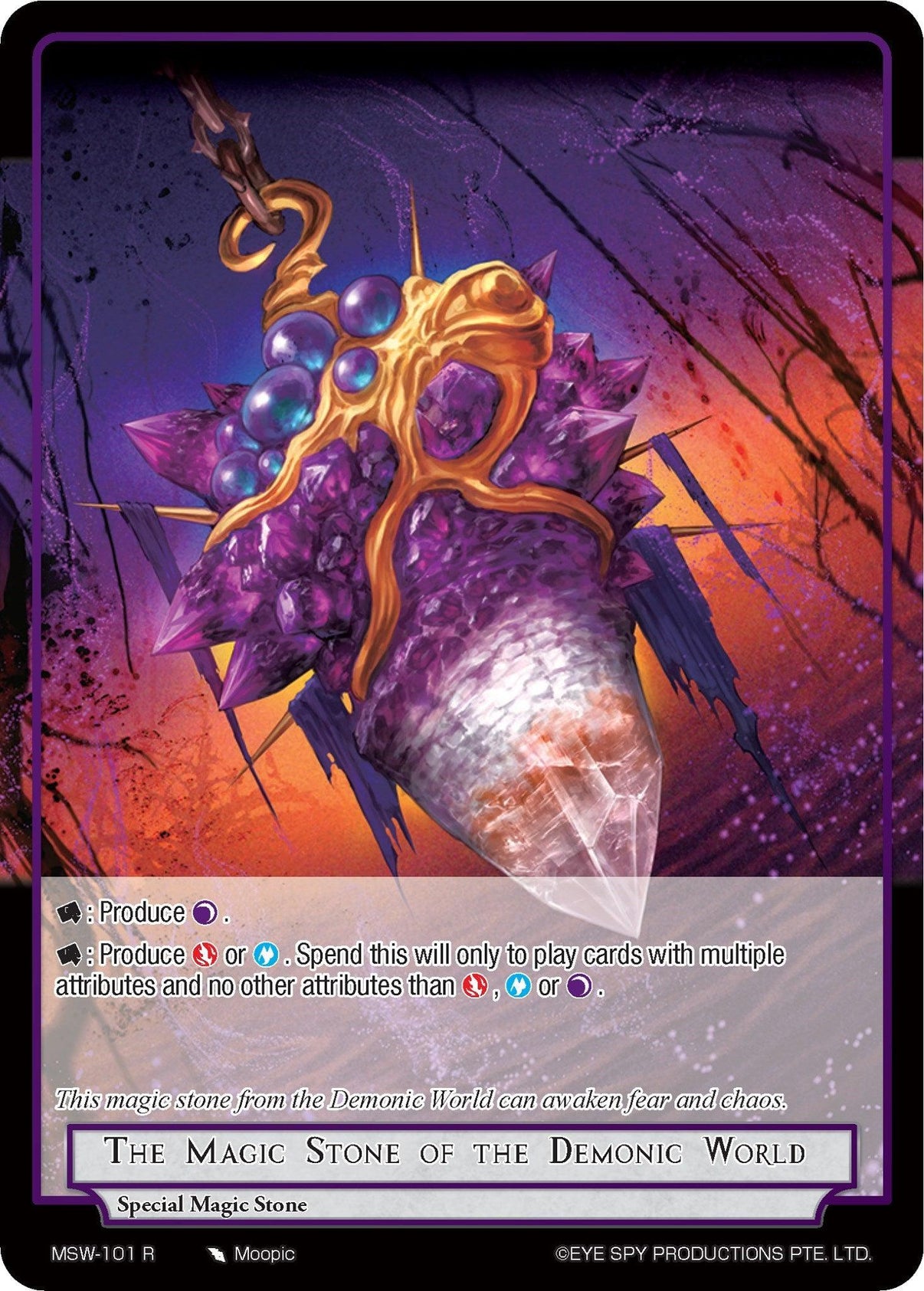 The Magic Stone of the Demonic World (MSW-101) [The Magic Stone War - Zero] - POKÉ JEUX