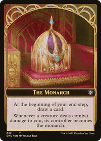 The Monarch // Golem Double-Sided Token [Phyrexia: All Will Be One Commander Tokens] - POKÉ JEUX