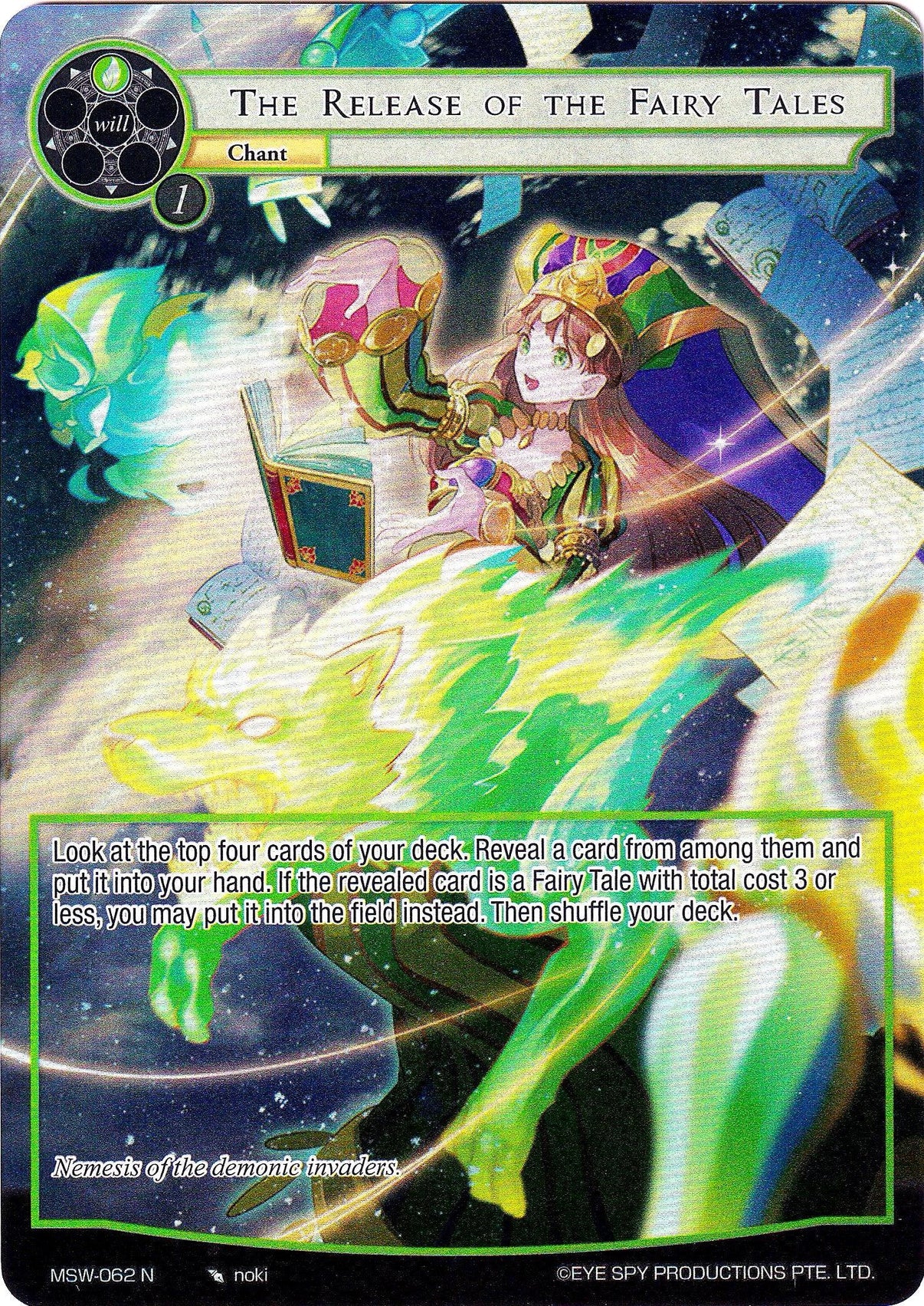 The Release of the Fairy Tales (Full Art) (MSW-062) [The Magic Stone War - Zero] - POKÉ JEUX