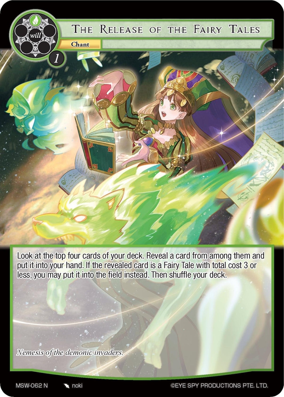 The Release of the Fairy Tales (MSW-062) [The Magic Stone War - Zero] - POKÉ JEUX