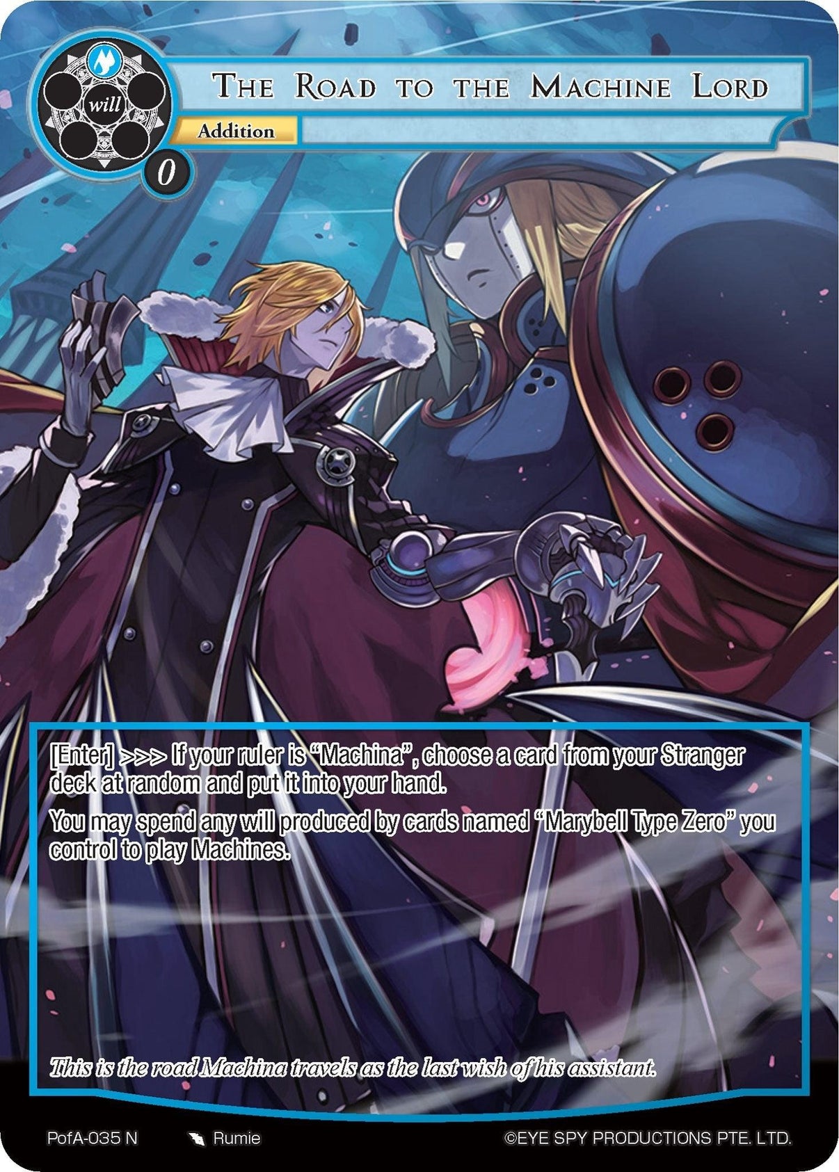 The Road to the Machine Lord (Full Art) (PofA-035) [Alice Origin IV: Prologue of Attoractia] - POKÉ JEUX
