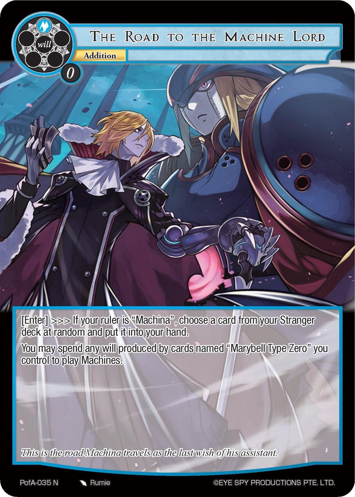 The Road to the Machine Lord (PofA-035) [Alice Origin IV: Prologue of Attoractia] - POKÉ JEUX