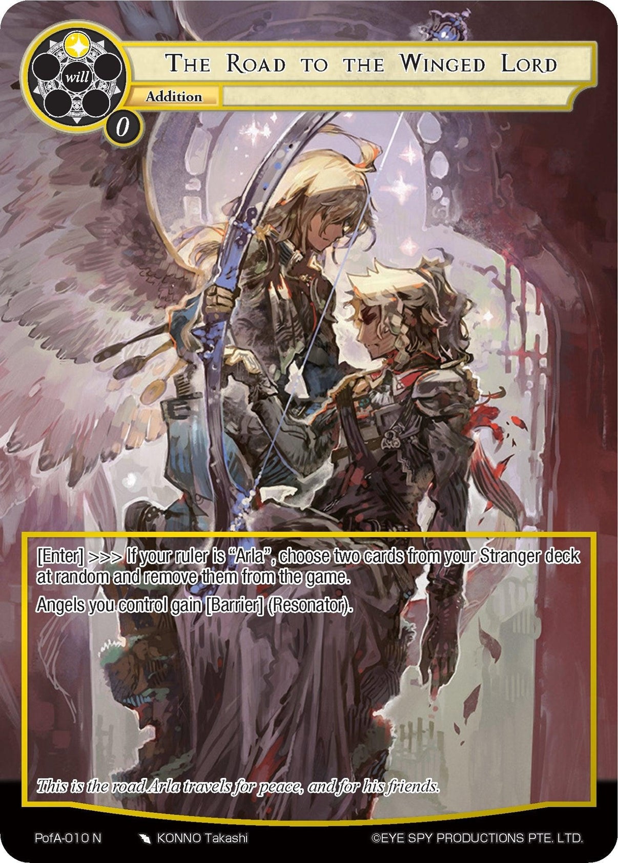 The Road to the Winged Lord (Full Art) (PofA-010) [Alice Origin IV: Prologue of Attoractia] - POKÉ JEUX