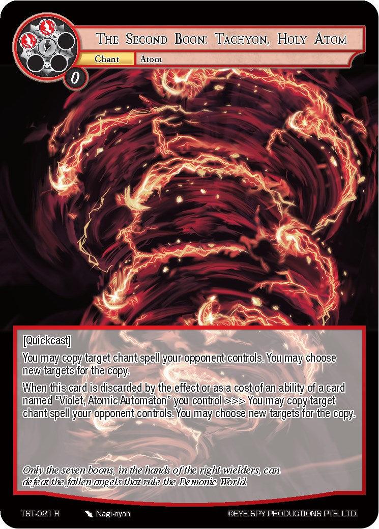 The Second Boon: Tachyon, Holy Atom (TST-021) [The Seventh] - POKÉ JEUX