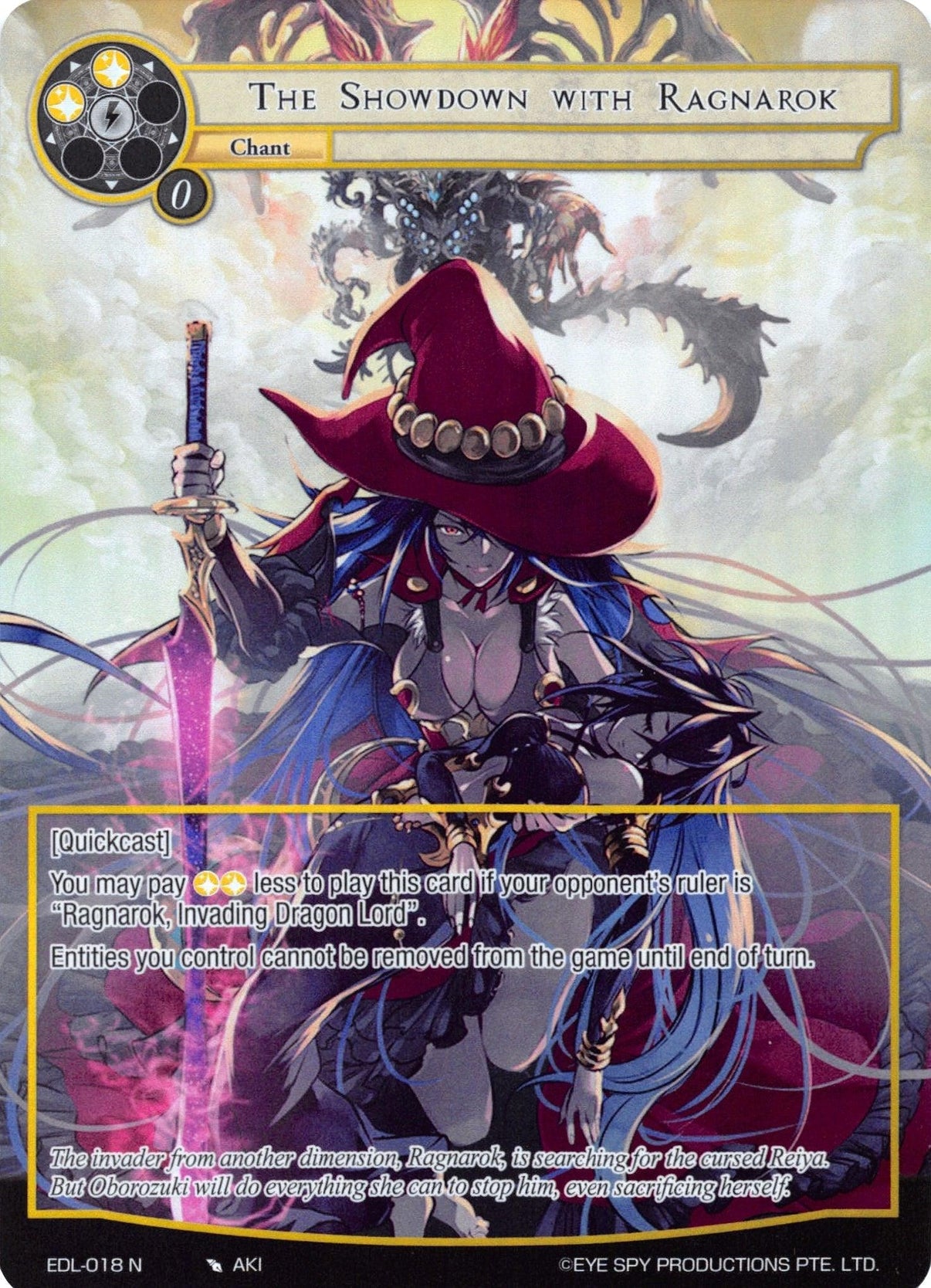 The Showdown with Ragnarok (Full Art) (EDL-018) [The Epic of the Dragon Lord] - POKÉ JEUX