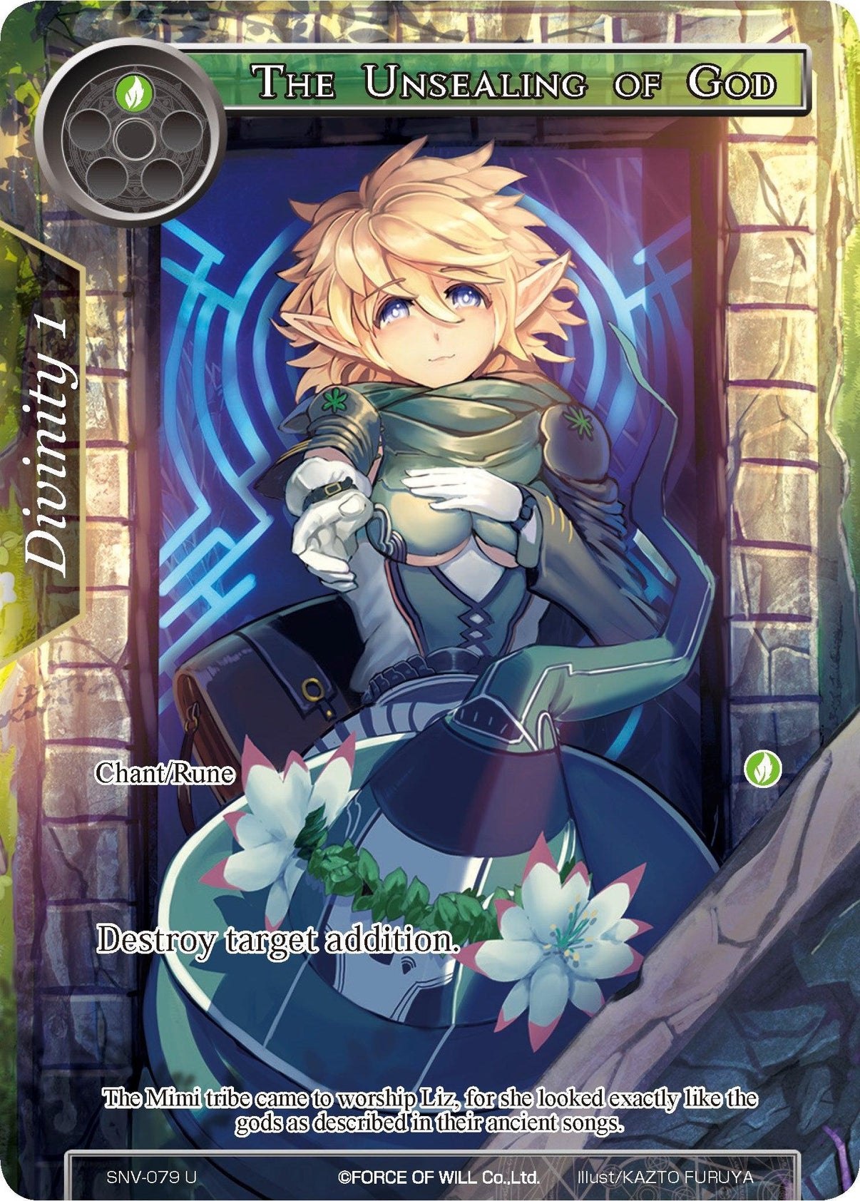 The Unsealing of God (Full Art) (SNV-079) [The Strangers of New Valhalla] - POKÉ JEUX