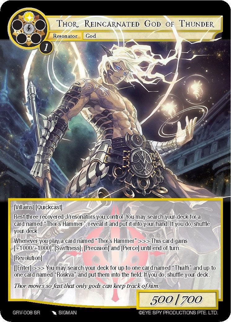 Thor, Reincarnated God of Thunder (GRV-008) [Game of Gods: Revolution] - POKÉ JEUX