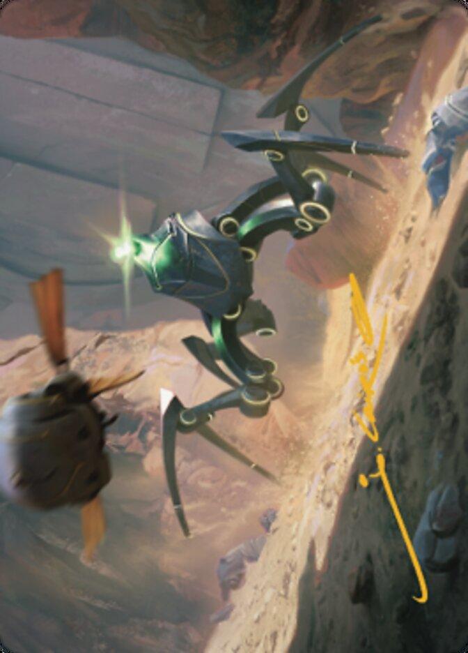 Thran Spider Art Card (Gold-Stamped Signature) [The Brothers' War Art Series] - POKÉ JEUX