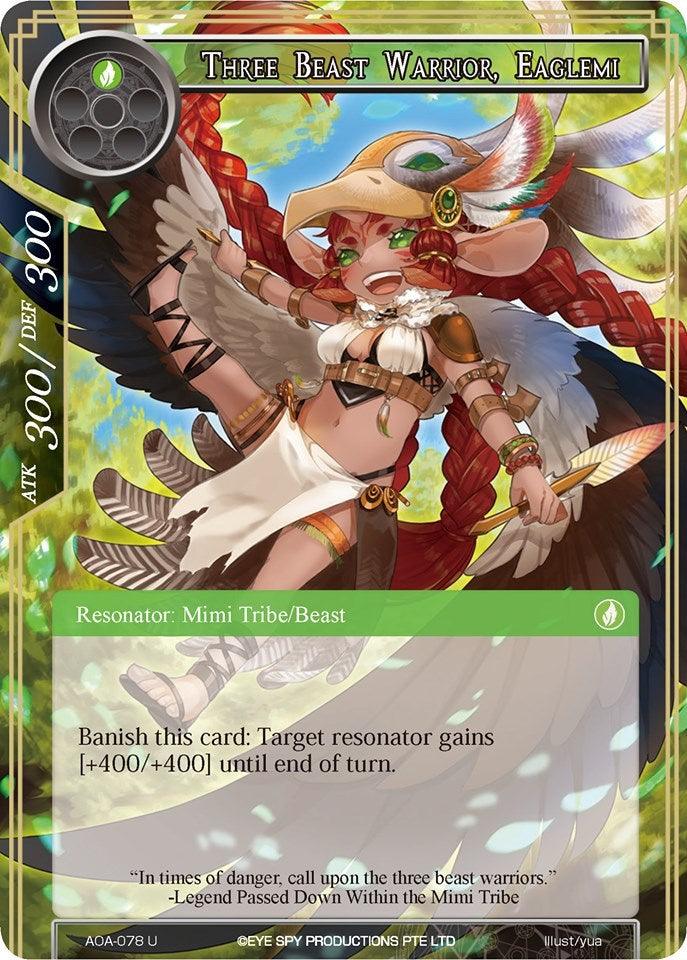Three Beast Warrior, Eaglemi (AOA-078) [Awakening of the Ancients] - POKÉ JEUX