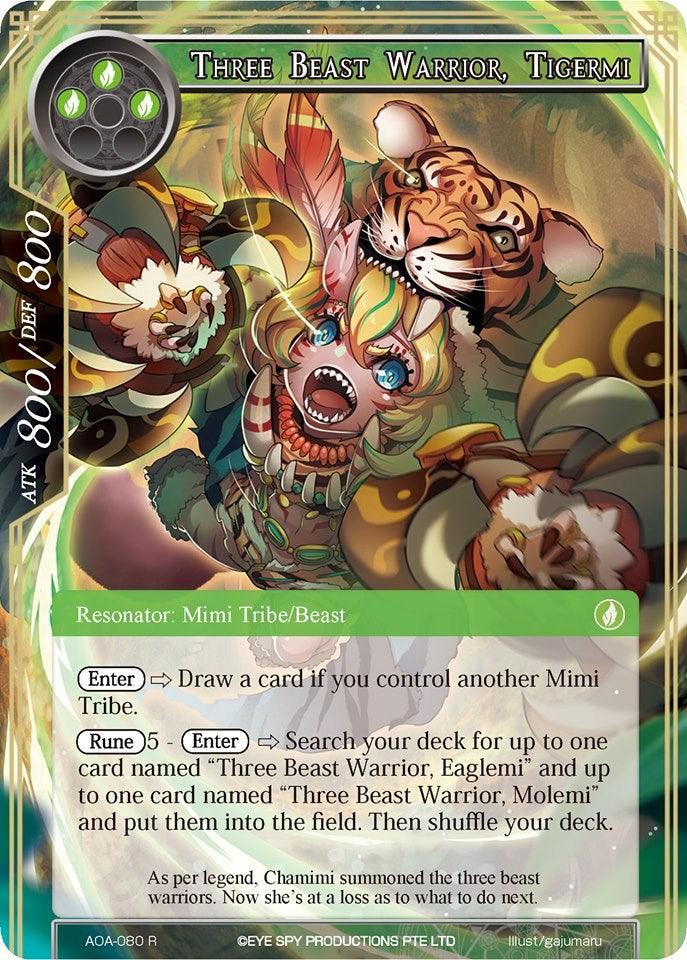 Three Beast Warrior, Tigermi (AOA-080) [Awakening of the Ancients] - POKÉ JEUX