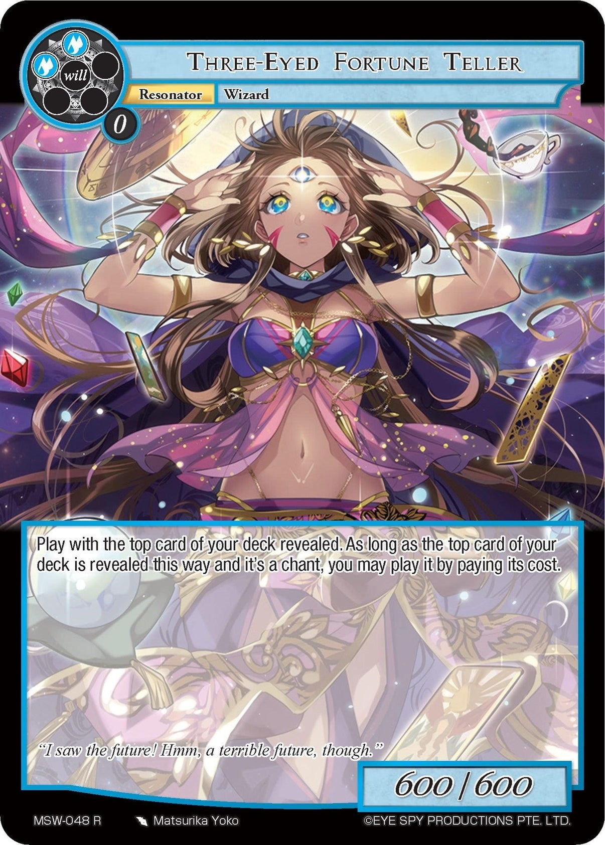 Three-Eyed Fortune Teller (MSW-048) [The Magic Stone War - Zero] - POKÉ JEUX