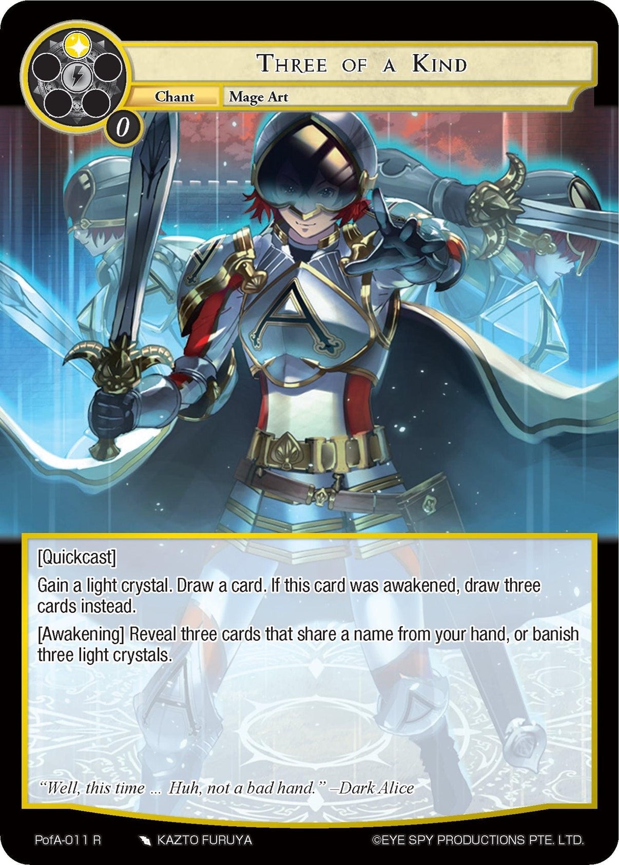 Three of a Kind (PofA-011) [Alice Origin IV: Prologue of Attoractia] - POKÉ JEUX