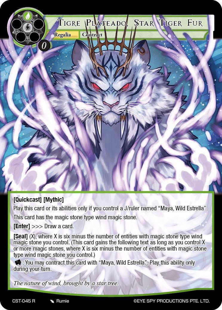 Tigre Plateado, Star Tiger Fur // Maya, Wild Estrella (CST-045 JR) [Clash of the Star Trees] - POKÉ JEUX