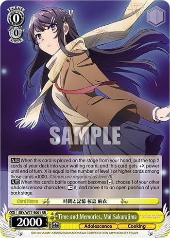 Time and Memories, Mai Sakurajima [Rascal Does Not Dream of a Dreaming Girl] - POKÉ JEUX